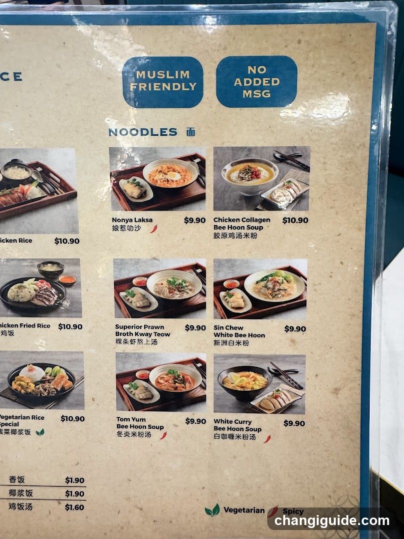 Noodle Menu