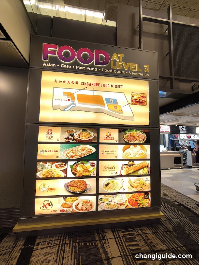 Food at Level 3 Signage