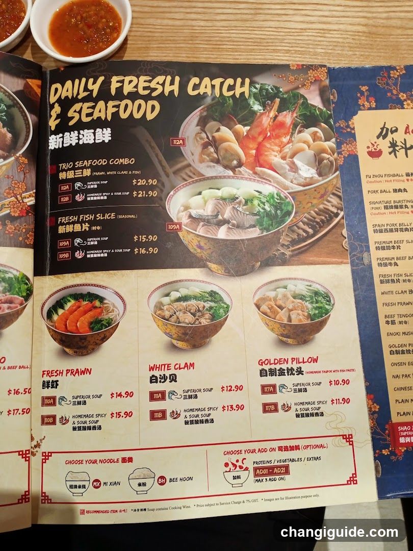Daily Fresh Catch & Seafood Menu