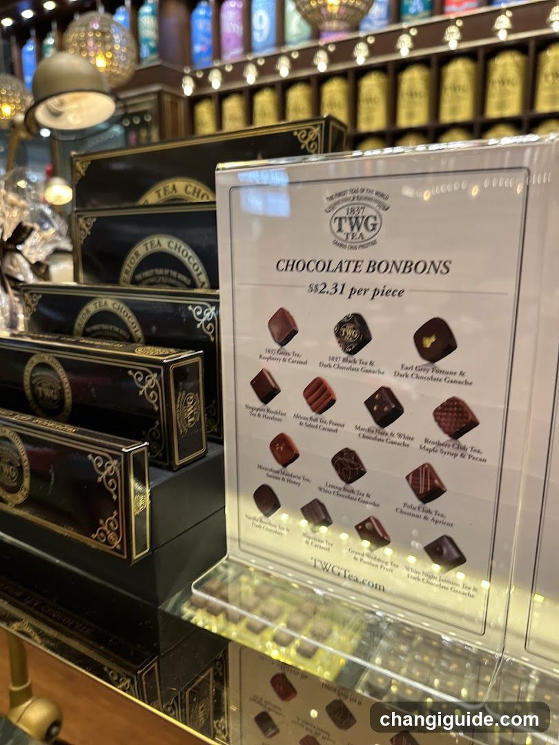 TWG Tea Chocolate Bonbons Display