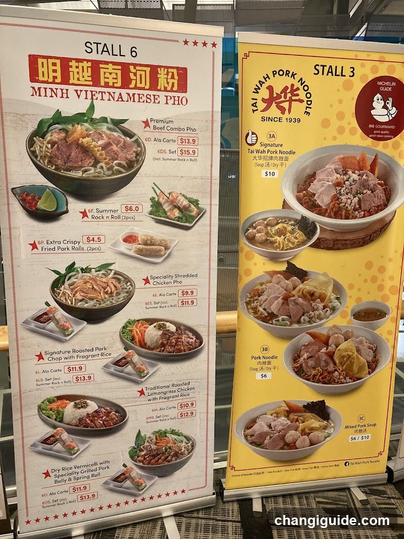 Vietnamese Pho and Pork Noodle Menu Boards