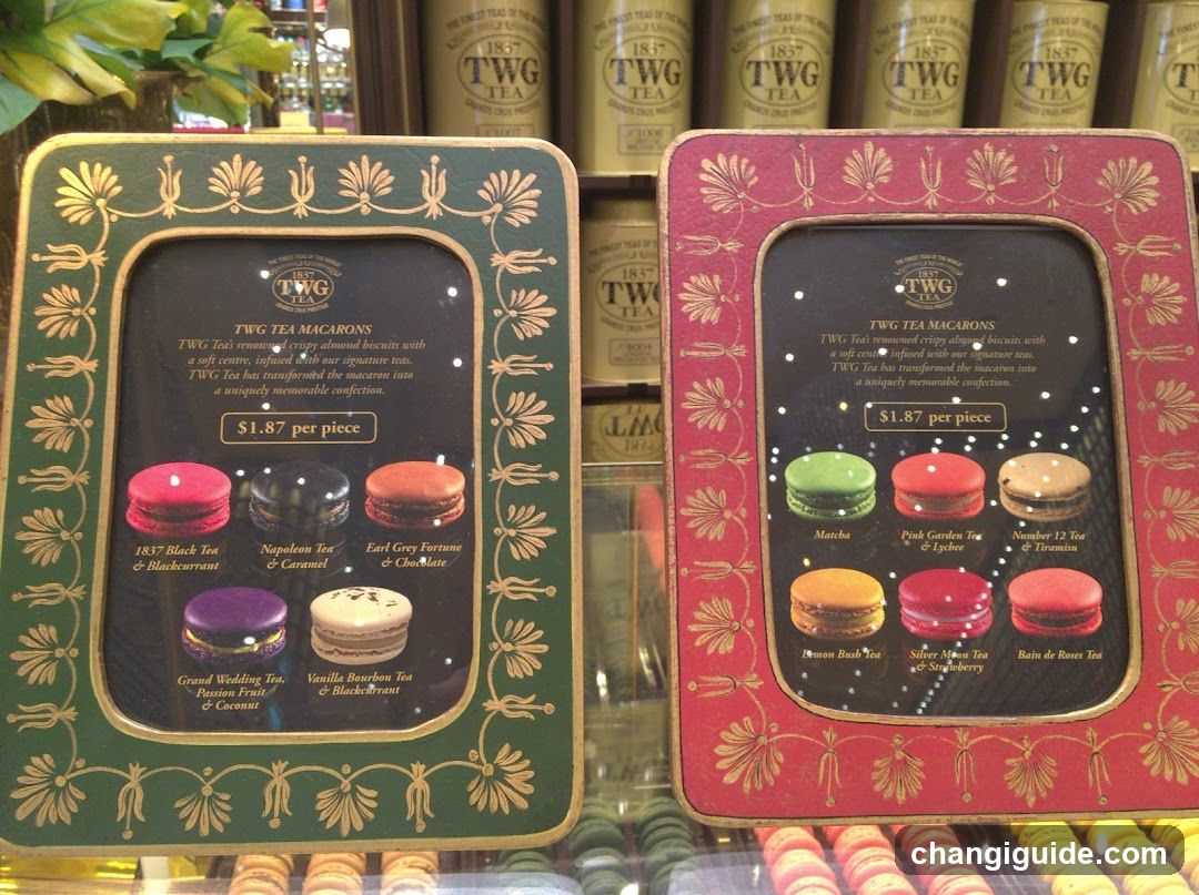 TWG Tea Macaron Display