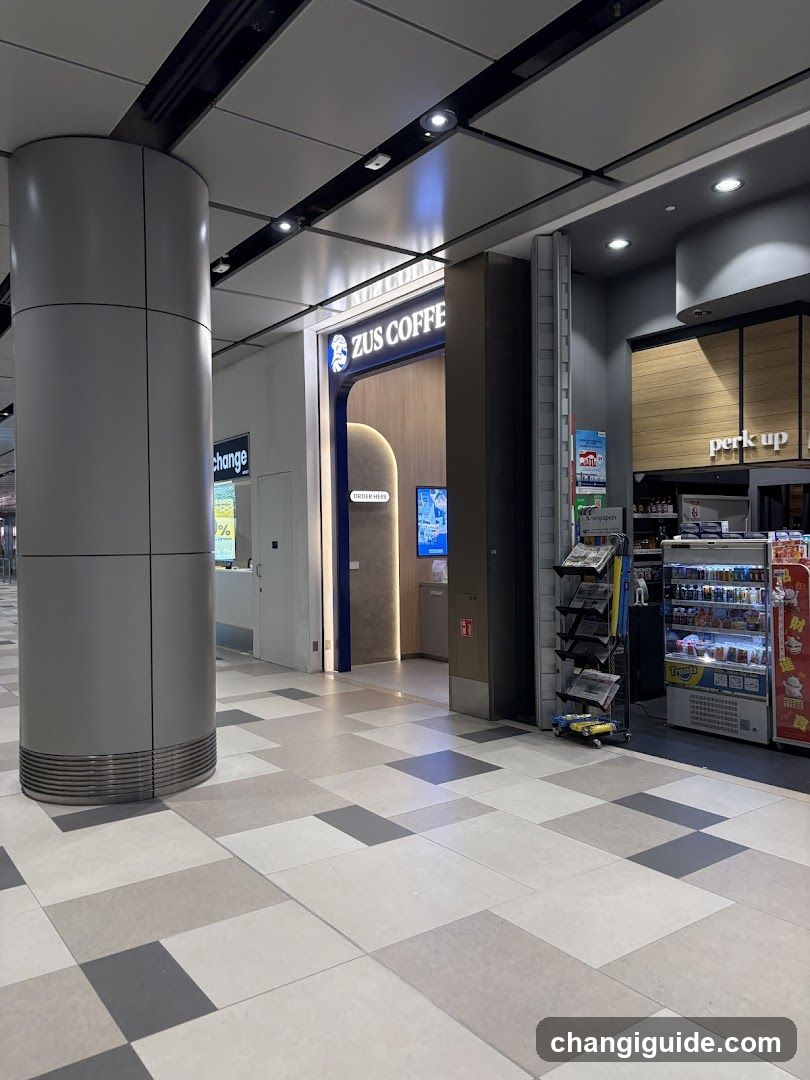 Station Interior with Shops