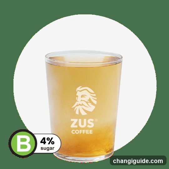ZUS Coffee Glass with Sugar Content Label