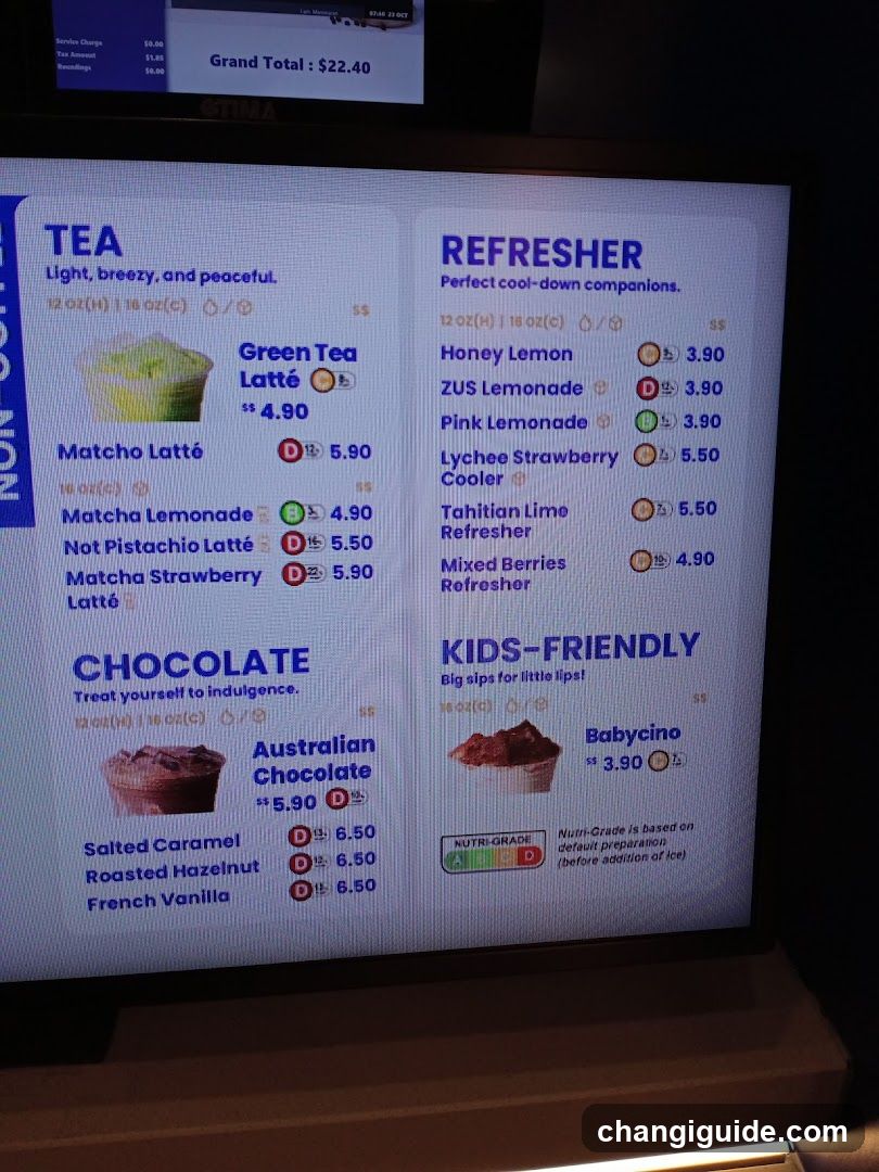 Smoothie Bar Menu Display