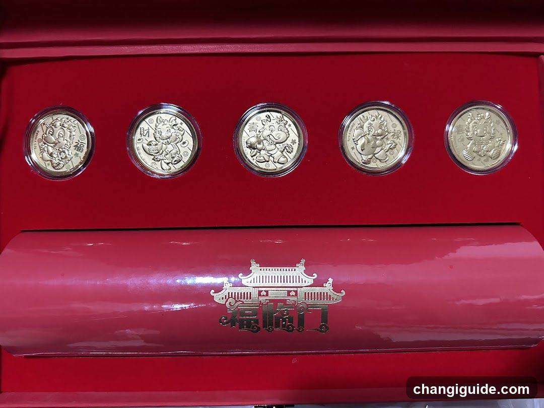 Red Gift Box with Coins