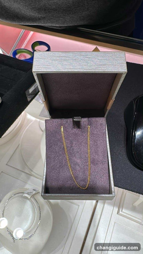 Gold Chain in Jewelry Box