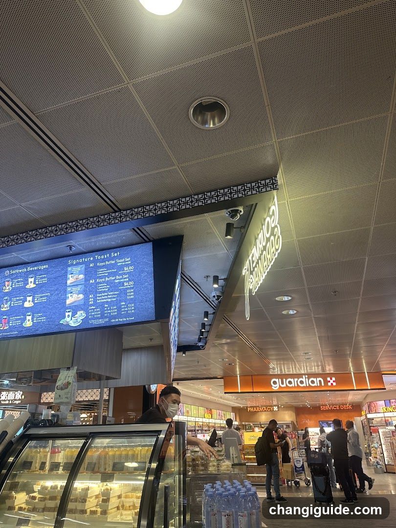 Airport Food Court Interior