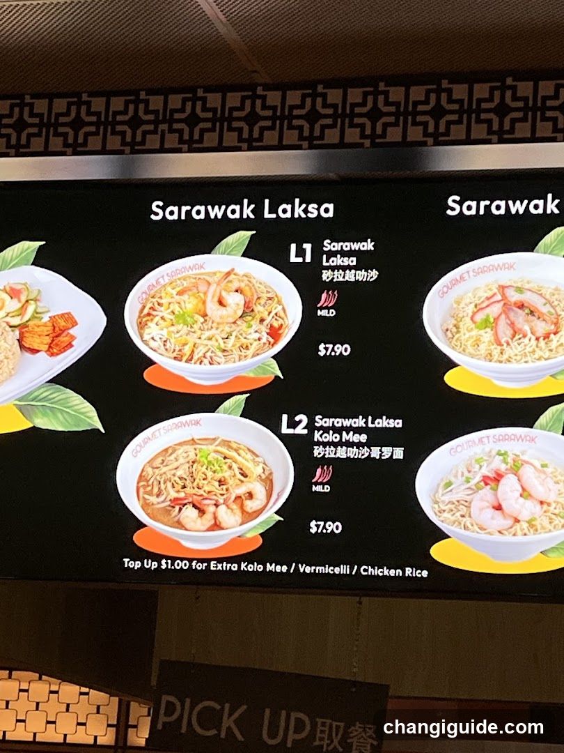 Sarawak Laksa Menu Board
