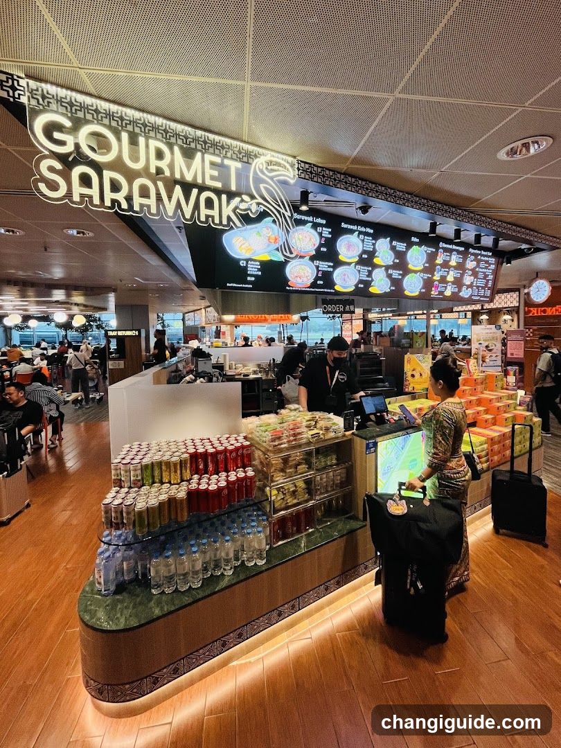 Gourmet Sarawak Food Stall Interior