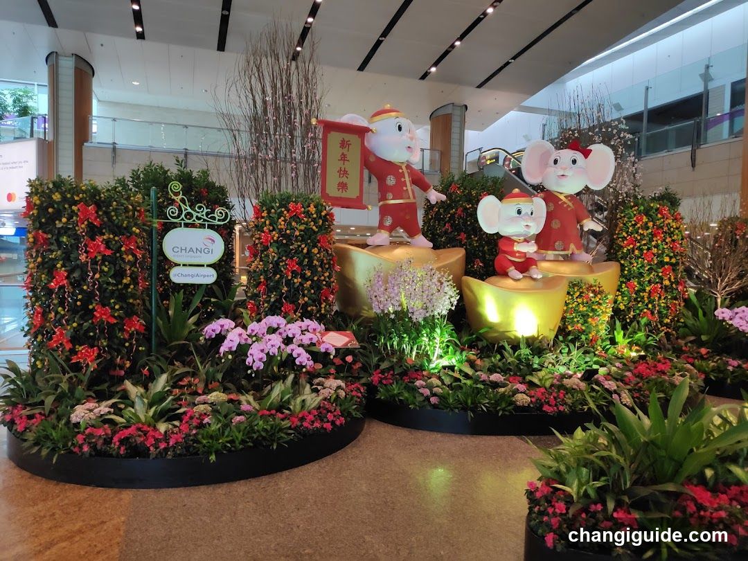 Changi Airport New Year Display