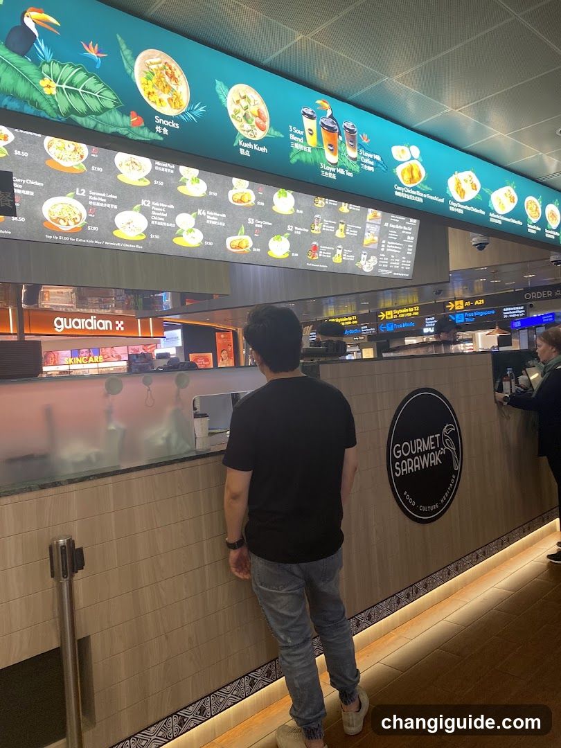 Food Court Counter View