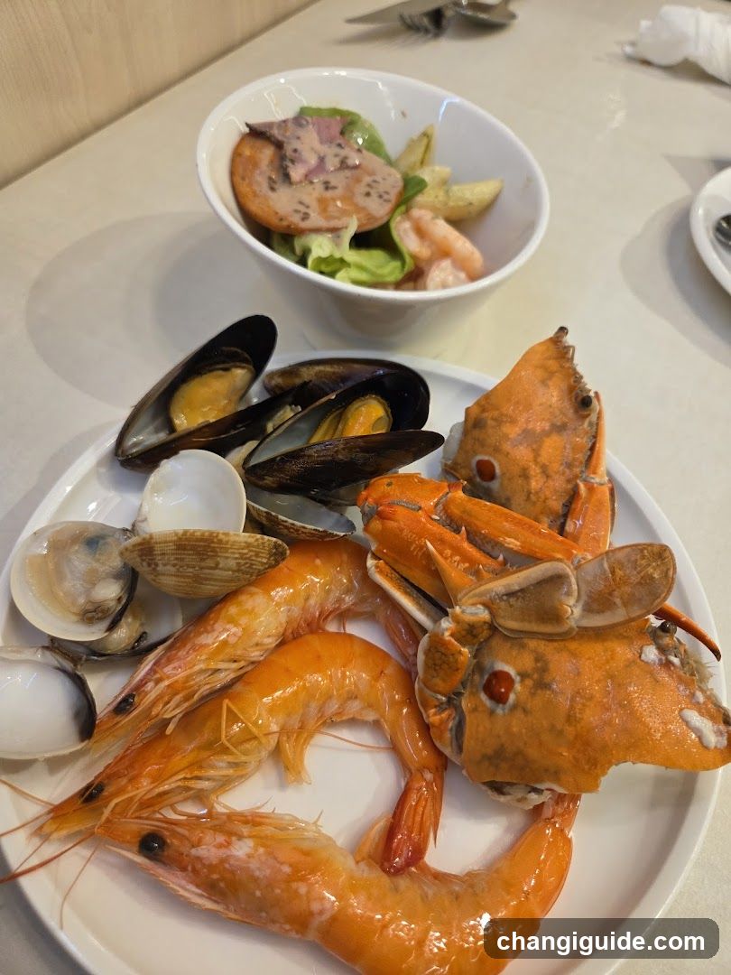 Seafood Platter with Salad