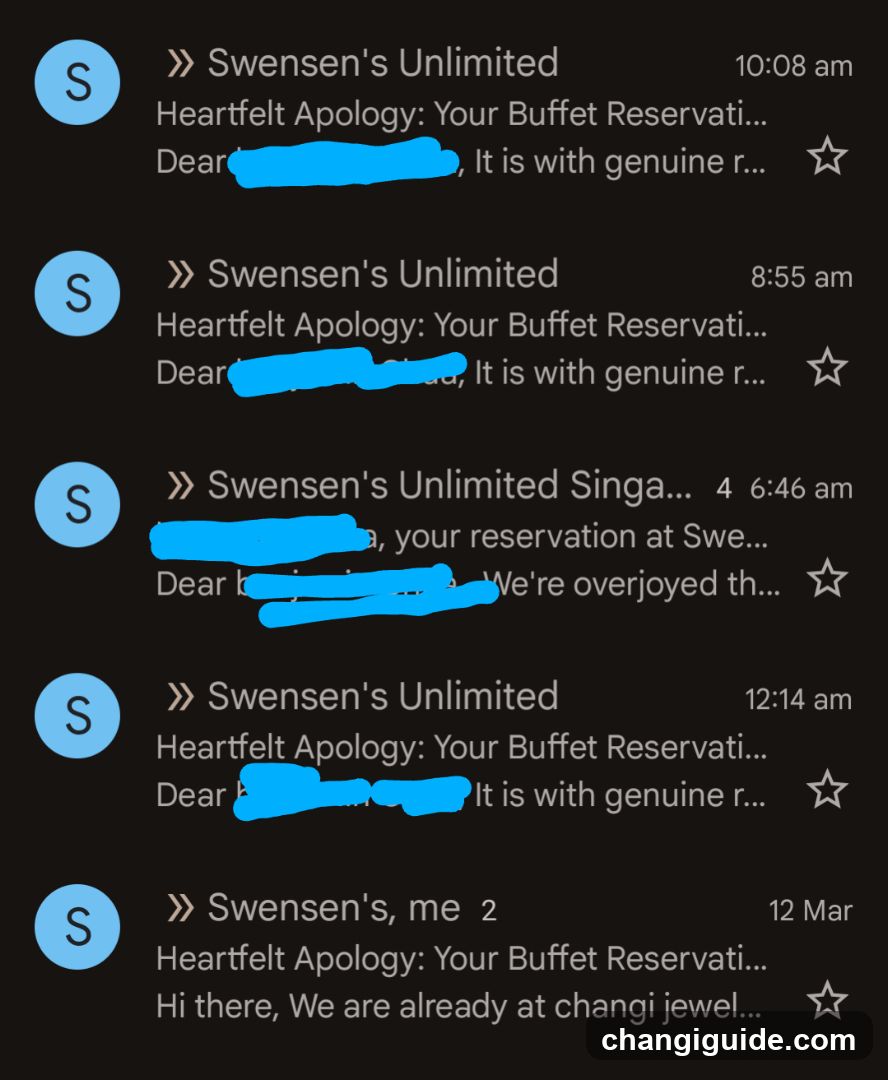 Swensen's Unlimited Email Chain