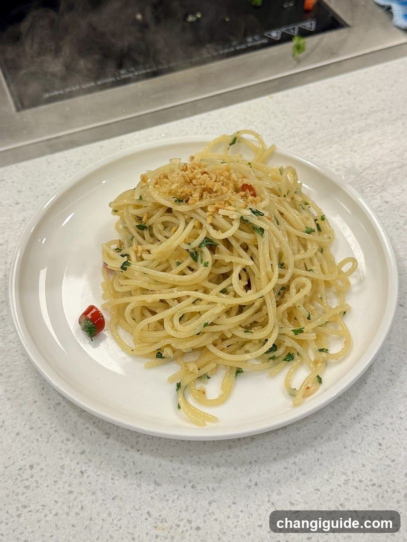 Pasta Dish on White Plate