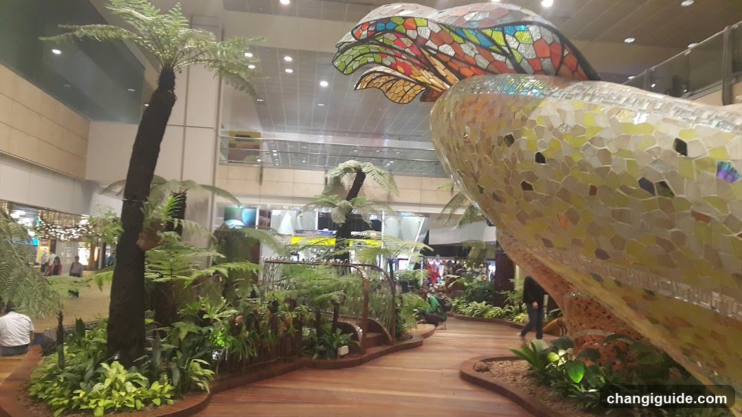 Mosaic Sculpture in Indoor Garden