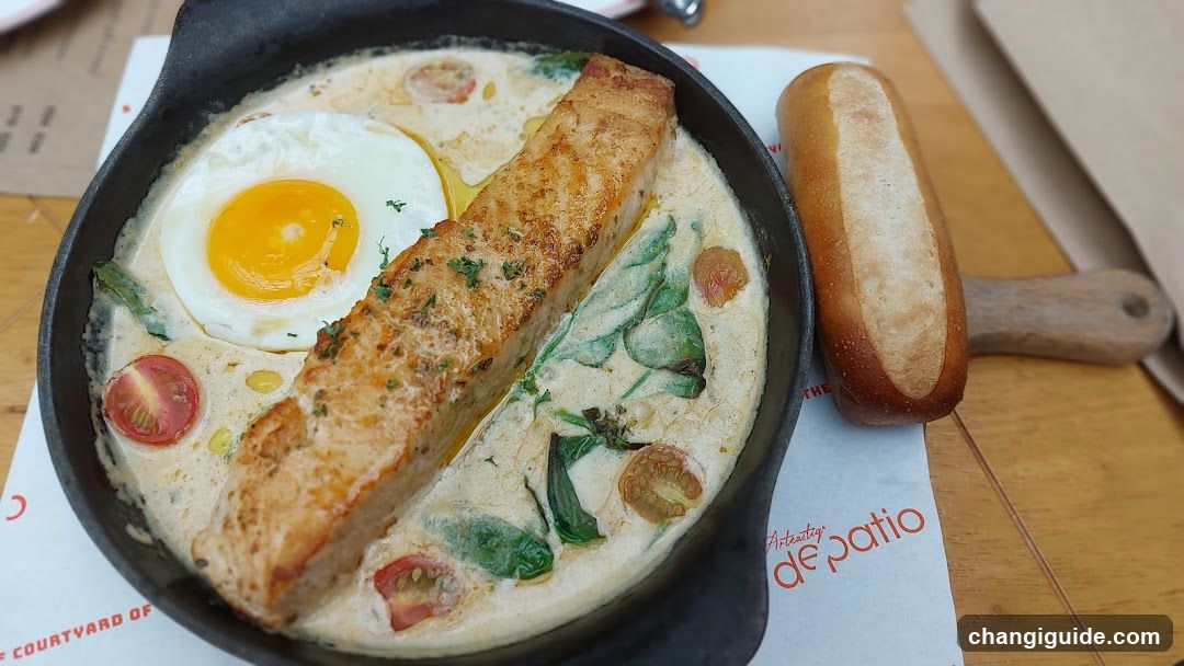 Cauliflower Crust Salmon with Egg and Tomatoes
