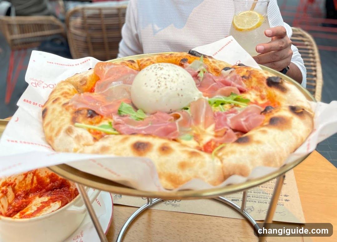 Pizza with Burrata and Prosciutto
