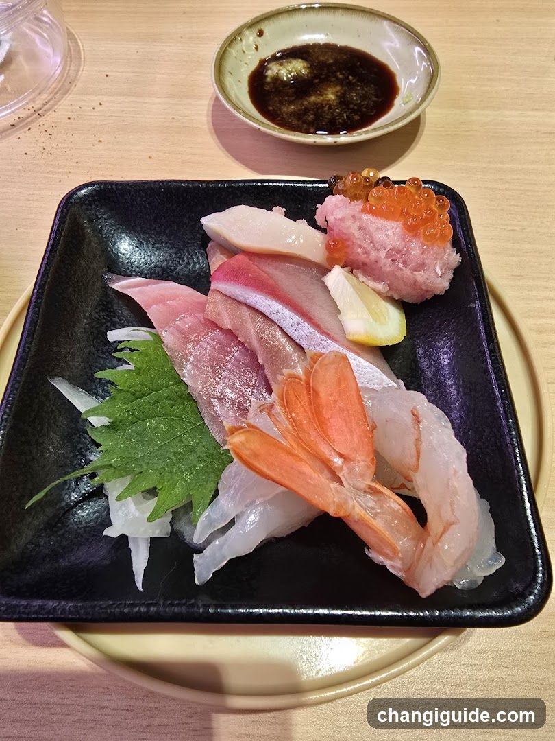 Sashimi Platter with Soy Sauce