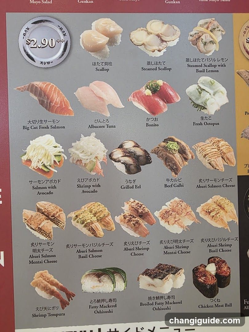 Sushi Menu Board