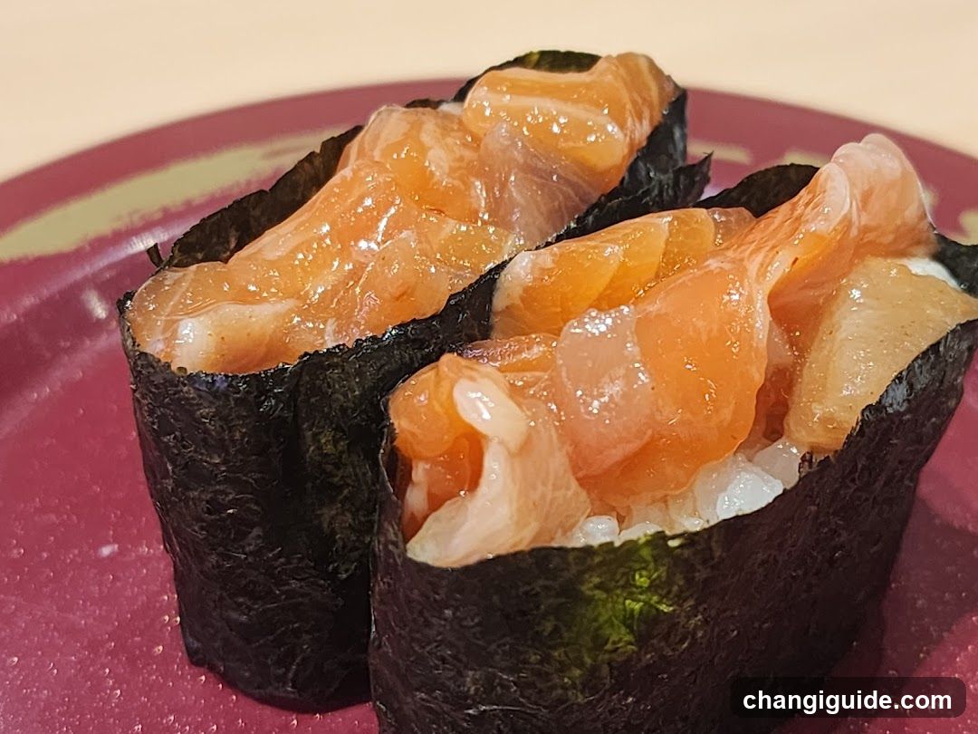 Salmon Sashimi Sushi Rolls