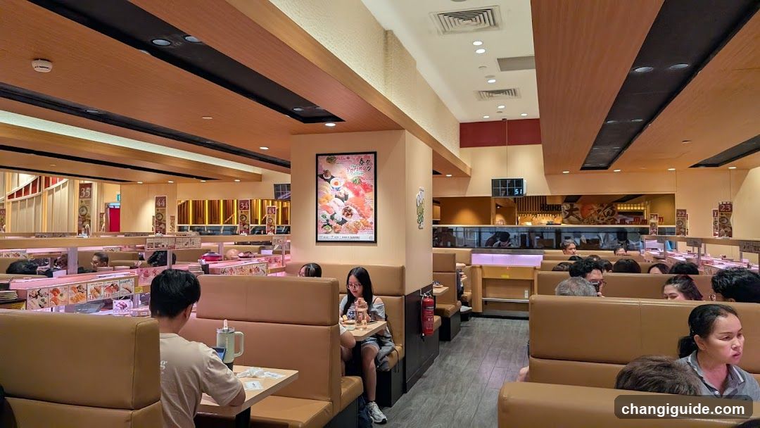 Restaurant Interior with Booth Seating
