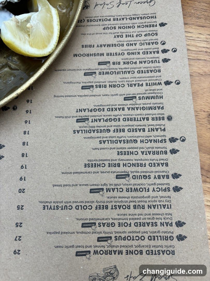 Restaurant Menu