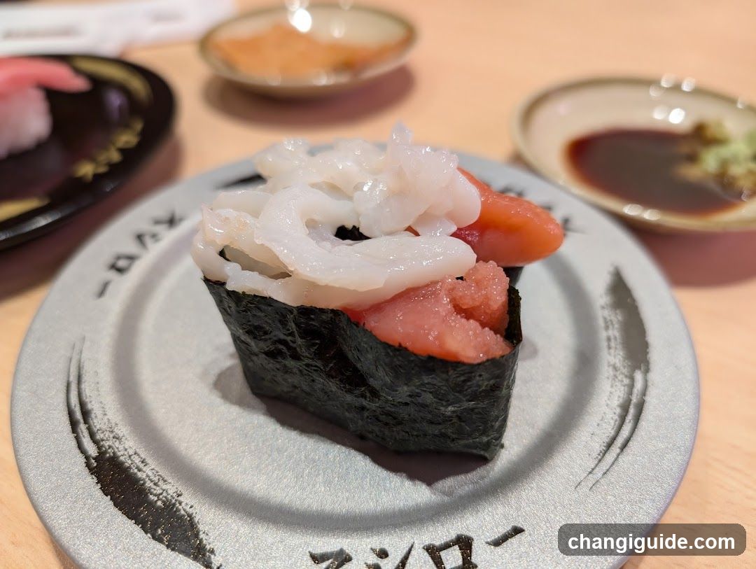 Sushi Plate with White Fish and Tuna