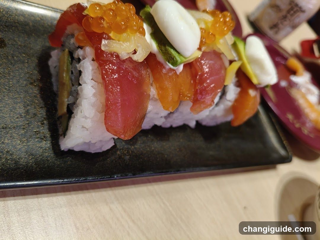 Sushi Roll with Tuna and Salmon