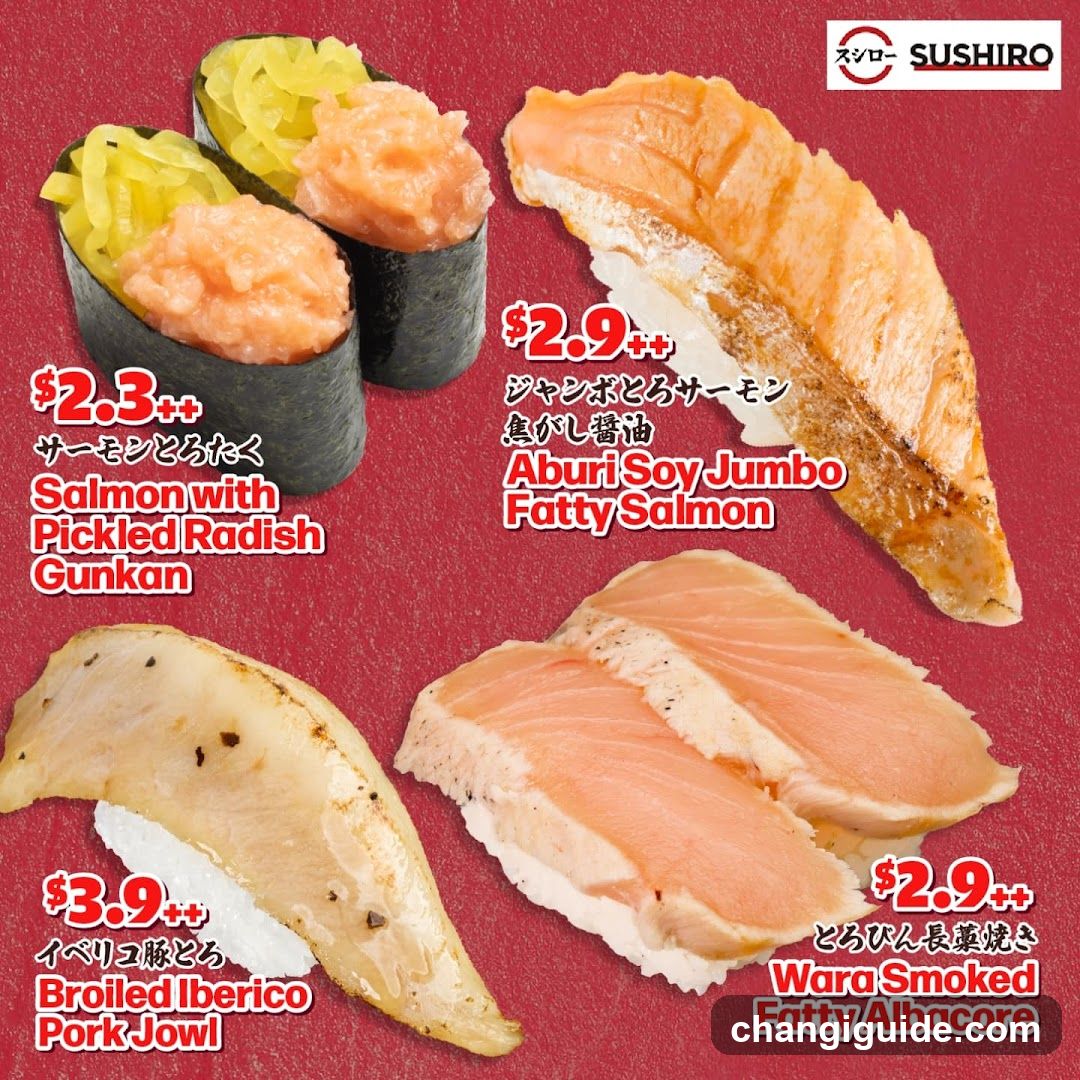 Sushi Menu Display