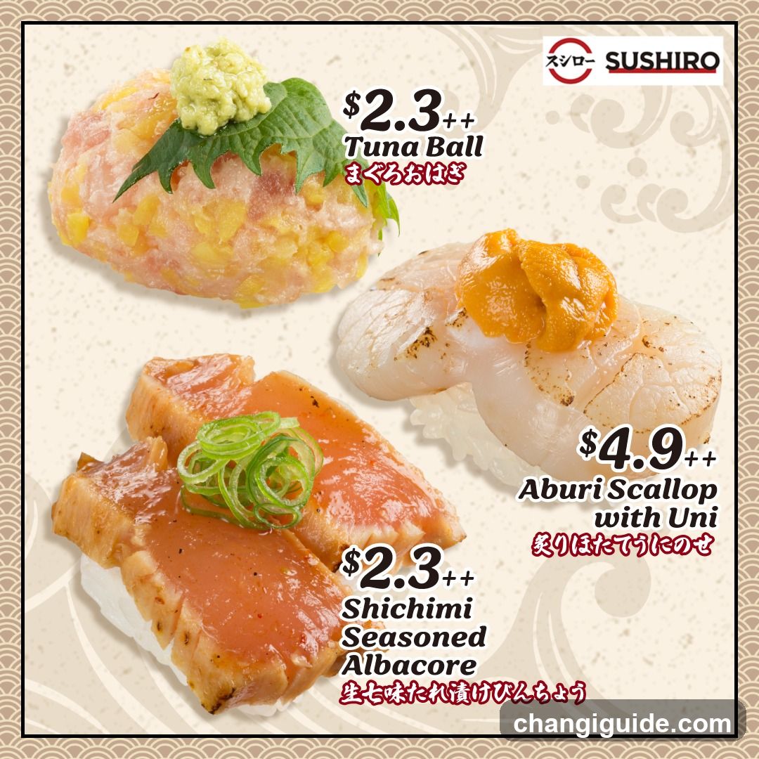 Sushi Menu Display