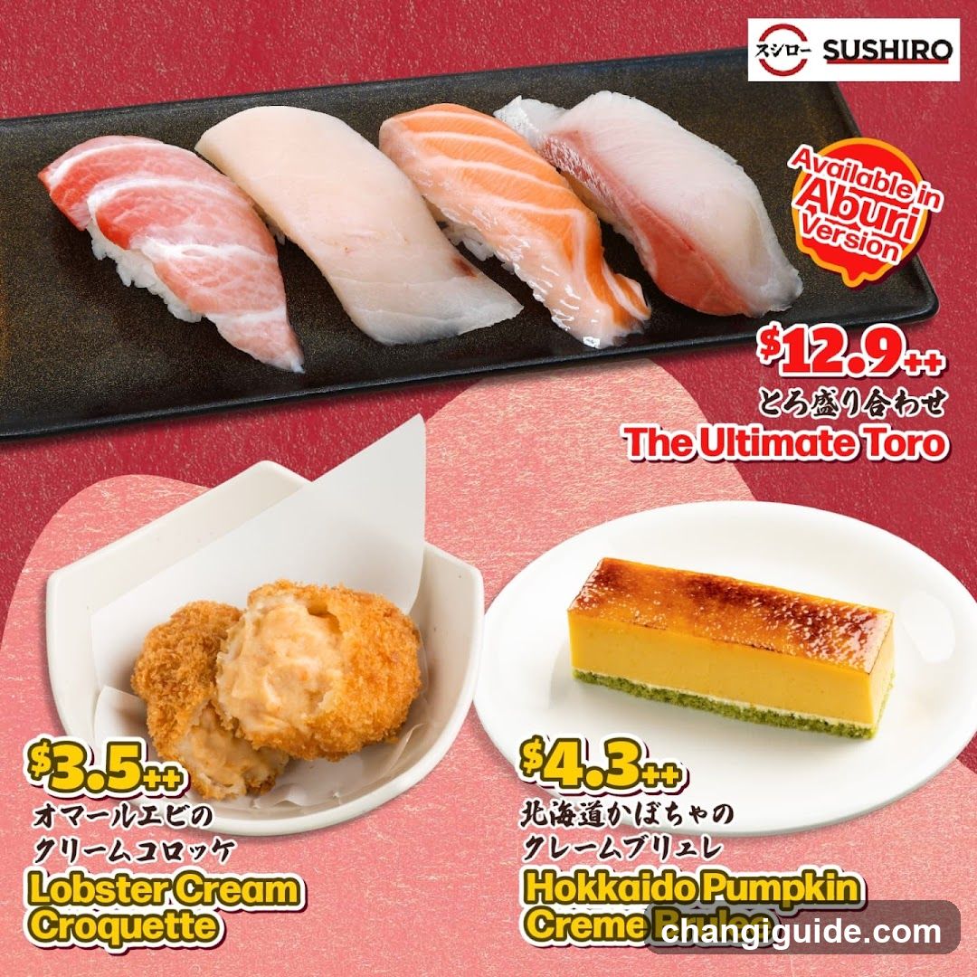 Sushi Shiro Menu Ad