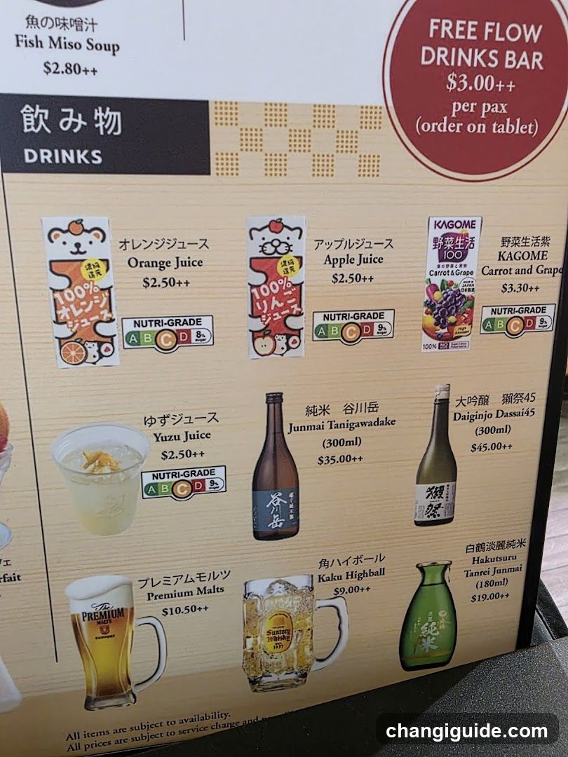 Drinks Menu Board
