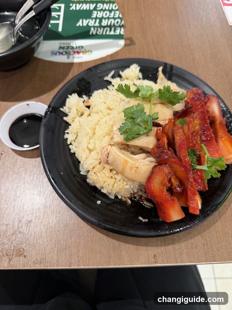 Hainanese Chicken Rice Plate