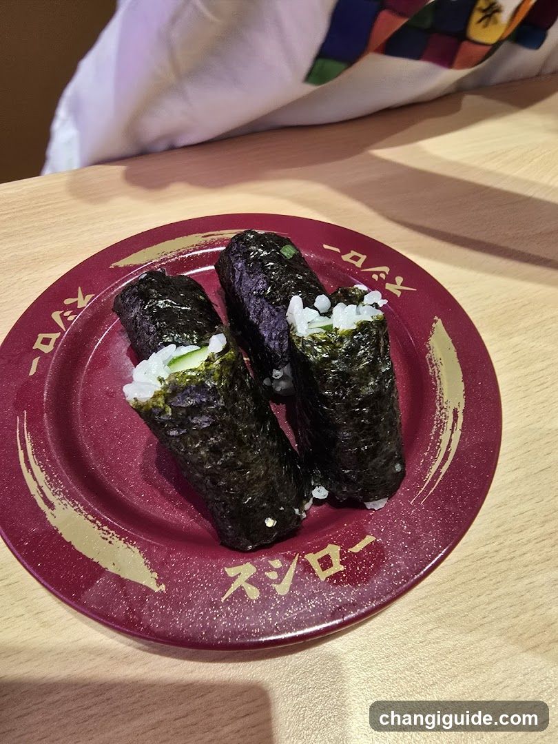 Sushi Rolls on Plate