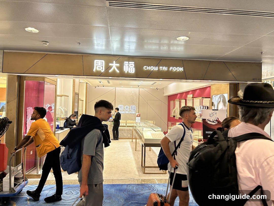Chow Tai Fook Jewellery Changi Airport T1 Branch