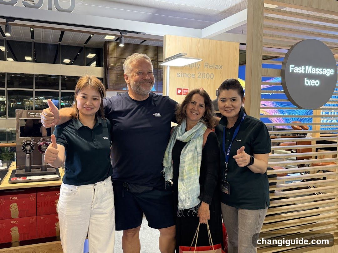Staff and customer photo at breo store