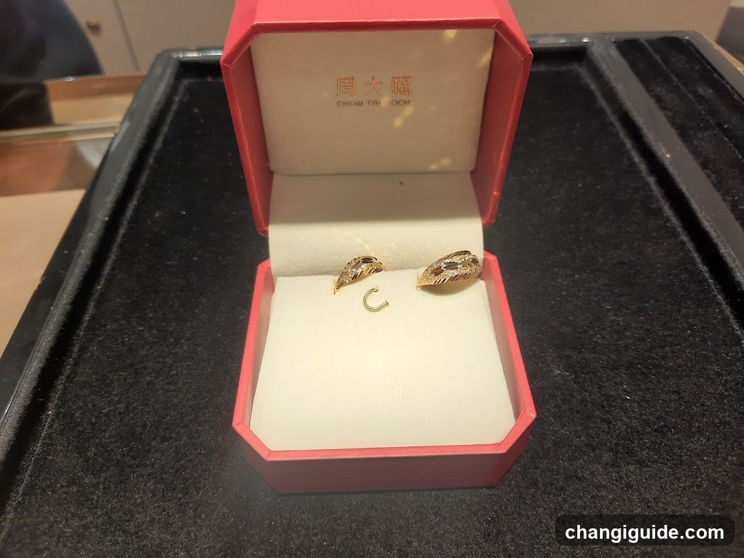 Chow Tai Fook Earrings in Display Box