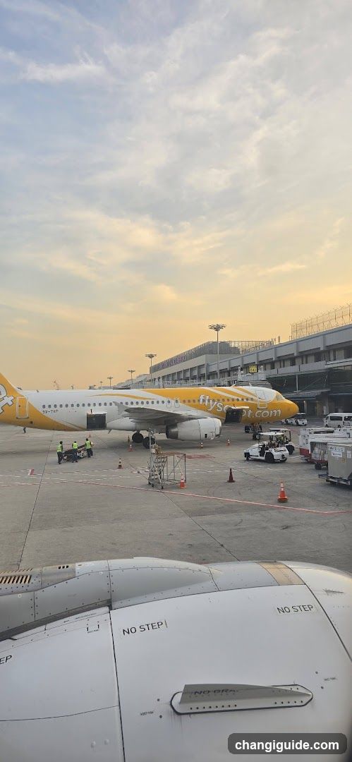 Airport Tarmac at Sunset