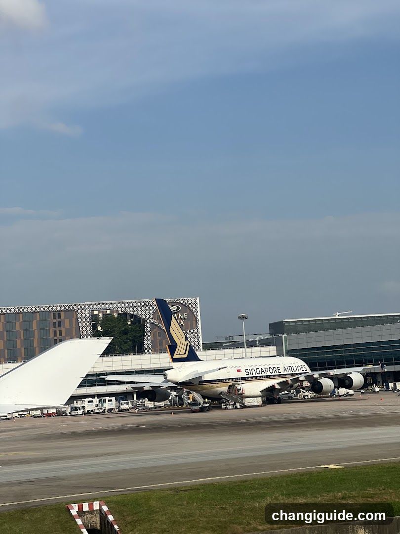 Singapore Airlines Aircraft at Airport Terminal