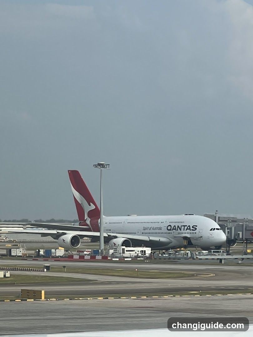 Qantas A380 at Airport