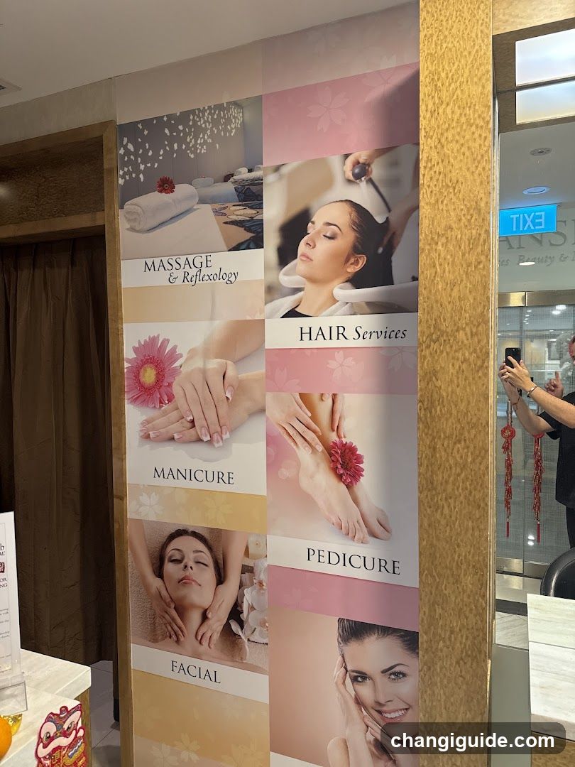 Beauty and Wellness Services Display