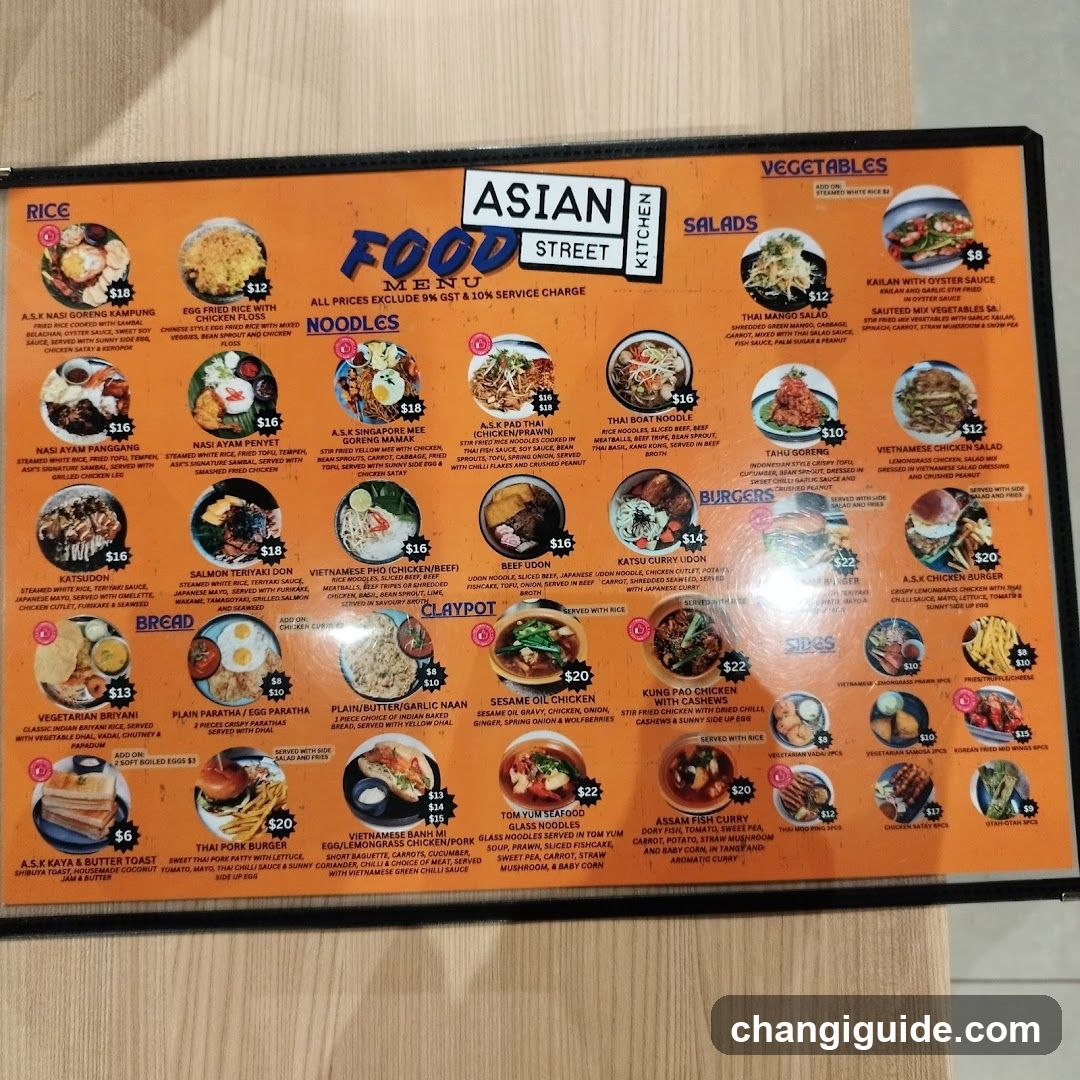 Asian Street Kitchen Menu
