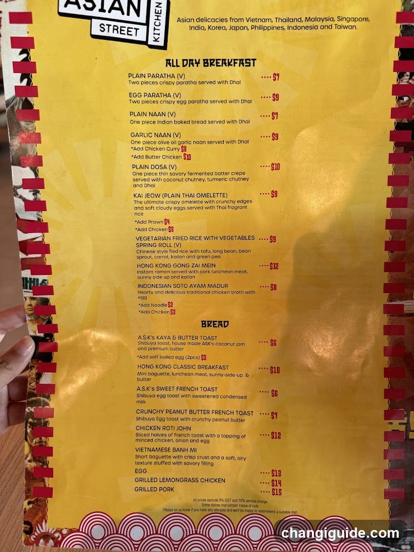 Asian Street Kitchen Menu