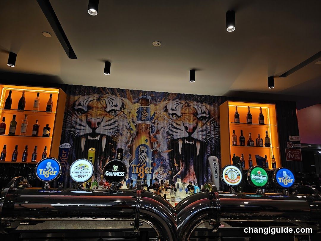 Bar Interior with Tiger Murals