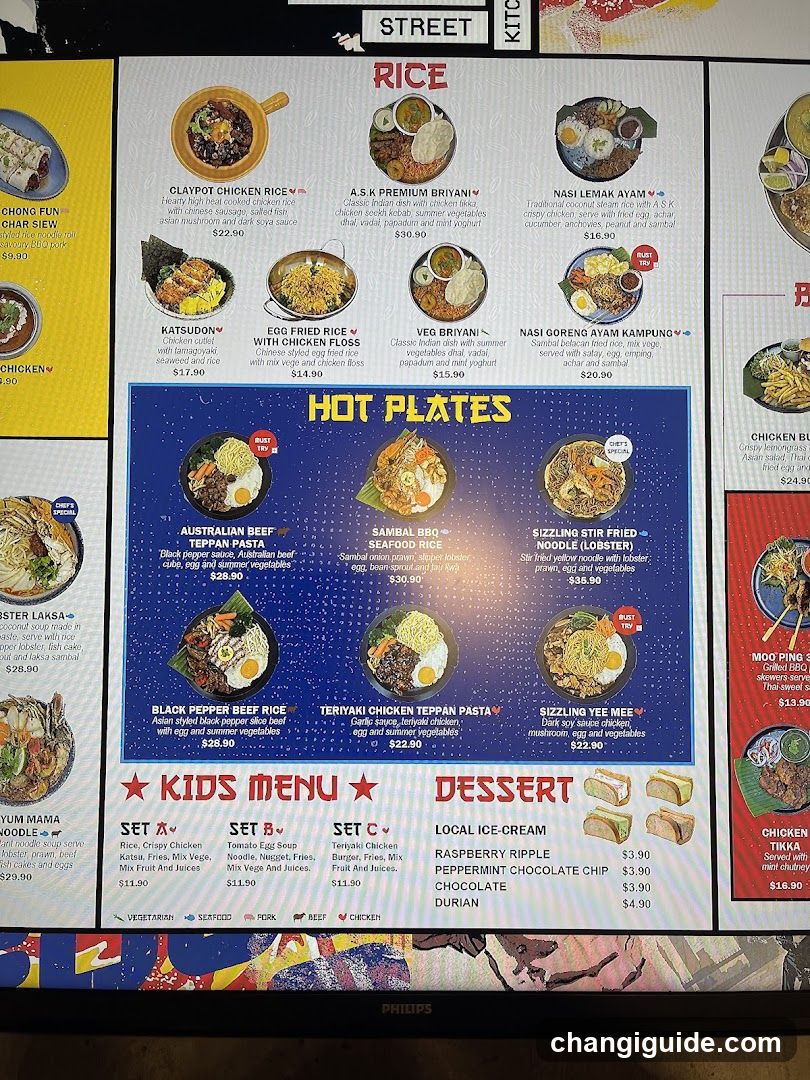 Street Food Menu Board