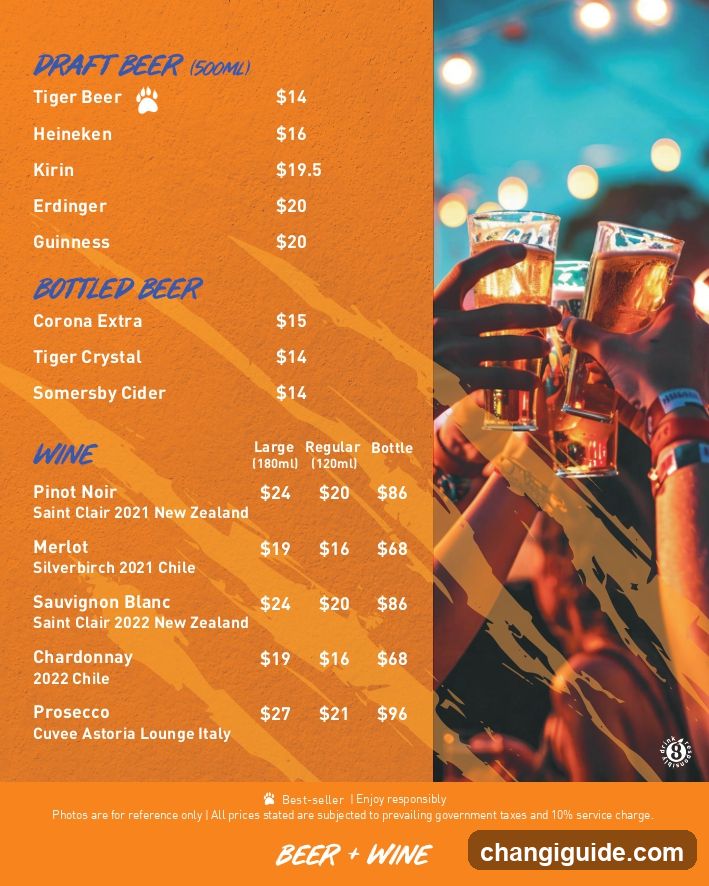 Beer and Wine Menu