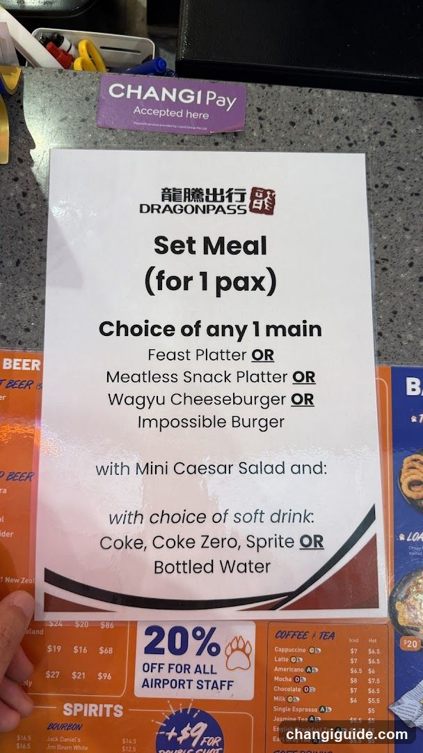 DragonPass Set Meal Menu