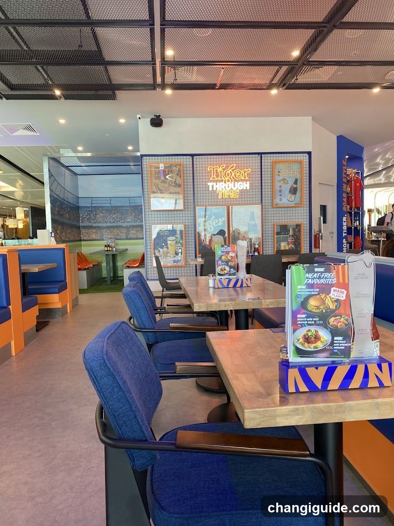 Tiger Through Mains Restaurant Interior