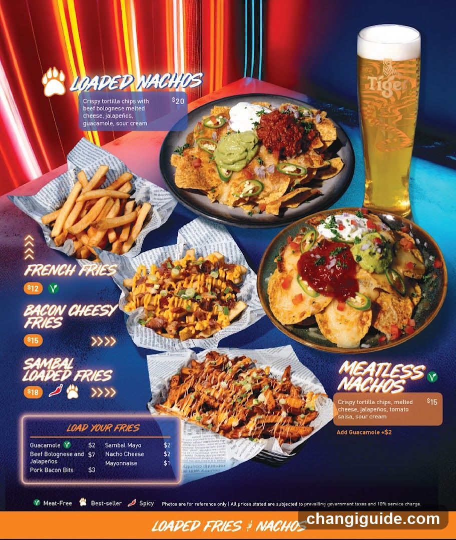 Loaded Nachos & Fries Menu Page